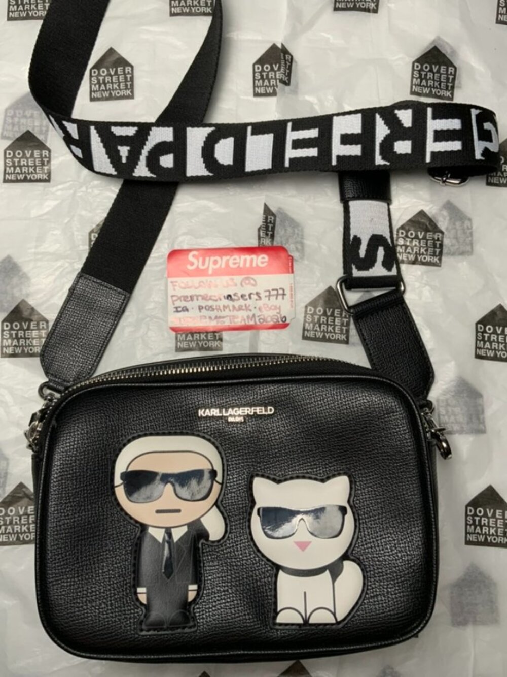 Karl Lagerfeld Paris Maybelle Crossbody - Black  NEW